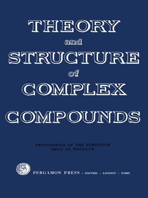 cover image of Theory and Structure of Complex Compounds